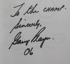 Gary Player Signed autographed  golf Begins At 50  Book Jsa 195861