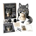1x Animal Hood Hat Crochet Kit For Beginners  Diy Animal Hat Knitting Set