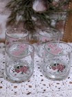 Set Of 4 Vintage Roseland By Gibson Designs Discontinued Juice Or Water Glasses
