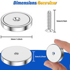 4 Pack Neodymium Cup Magnets  150lbs Holding Force Strong Rare Earth Magnets Wit