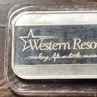 Vintage Silver Western Resources 1 Oz Bar 0 999 Sealed  10