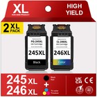 Pg-245xl Cl-246xl Ink Cartridge For Canon Pixma Mg2520 Mg2522 Ts3322 Tr4522 Lot