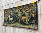 Vintage French Tapestry Wall Hanging Goblin Home Decor Tapestry  87 X 44 Cm