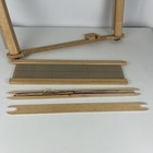 Vintage Weaving Loom 18  Wooden Tabletop Craft Loom W  Beginner s Book