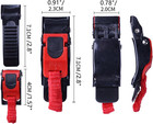 2 Pairs Helmet Quick Release Buckle Kit  Plastics Speed Clip Quick Release Chin