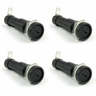 4pcs Sci R3-9a Panel Mount Chassis Fuse Holder For 6x30mm Glass Fuses 15a 250v
