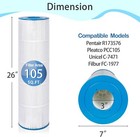 4-pack Ccp420 Pool Filters For Pentair Clean   Clear Plus 420 Pcc105 R173576 Us