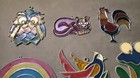 Vintage Lot 8 Lead Stained Art Sun Light Catcher Window Hanging