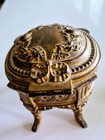 Antique French Gilt Bronze Jewelry Box casket  Depose  56 From Orfevrery Dilecta