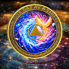 8 Years Sober Gift Alcoholics Anonymous Chips Medallion Eight Year Sobriety Coin