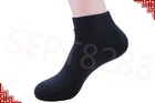 New 12 Pairs Ankle quarter Crew Mens Socks Cotton Low Cut 9-11 10-13 Lot Black 