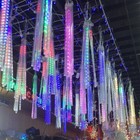 Meteor Lights Tubes Led Falling Snowfall Tree String Light Xmas Party Outdoor