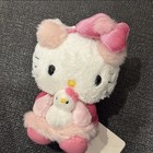 Vintage 2009 Sanrio Hello Kitty Brilliant Pink Winter Snowman Mascot Plush Rare