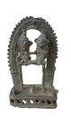 Ancient Rare Hand Crafted Brass Triable Hindu Art Rural Folk God Statue Figure