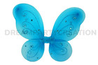 Turquoise Butterfly Fairy Organza Nylon Wings Glitter   Gemstones Choose Size