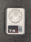 2008-w Ms 70 Burnished American Silver Eagle  ase  Ngc - Perfect Coin