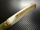 Very Good Pelikan Souver  n M400 White Tortoise 14c F Fountain Pen