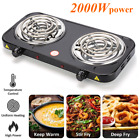 2000w Portable Kitchen Electric Double Burner Hot Plate Cooktop Cooking Stove