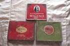 Vintage 3 Tin Boxes Extra Senoritas Willem Ii  Craven A Virginia   Lucky Strike