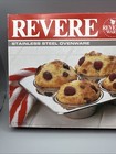 New Vintage Revere Ware Stainless Steel 6 Cup Muffin Cupcake Pan 2516 With Box