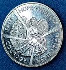 Angelstar Token - 2003 Reach For The Stars - Faith Hope Wisdom Courage Angel