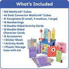 New Math Link Cubes Set Kids Counting Blocks Preschool Learning Toy