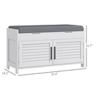 Homcom Shoe Bench  Entryway Bench With Cushion  Hidden Compartments  White