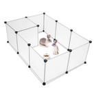 Panels Dog Pen Outdoor Pet Playpen Animal Fence Exercise Cage With Metal Frame