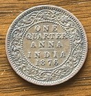 India 1876 Quarter Anna Coin  tm1006