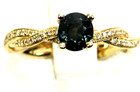 Green Sapphire Ring Filigree Solid 14k Yellow Gold Made In The Usa 20yrs On Ebay