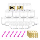 4 Oz Clear Small Plastic Containers With Lids   20g 20ml Small Containers Wit   