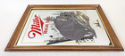 Miller High Life Black Bear Bar Mirror Beer Sign Wisconsin Wildlife Series Vtg