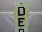 Vintage Aluminum Derail Sign Cae Chicago Aurora Elgin Sign Railroad 1950 s-60 s