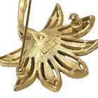 Avon Vintage Rare Signed Vermeil Gold Dandelion Flower Floral Leaf Brooch Pin
