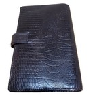 Filofax Compact Planner Agenda Organizer 6 Hole Leather Black