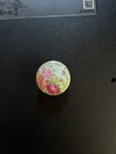 Victorian Porcelain Large Button  Hand Painted Roses
