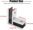 Stainless Steel 304 Glass Bracket Clip  Marine Grade Railing Wall To Glass Clamp