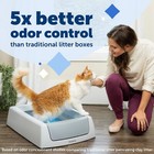 Scoopfree Crystal Classic Self-cleaning Cat Litter Box  Unbeatable Odor Control