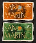 Travelstamps  San Marino Stamps Scott  858-849 Centenary Of The U p u  Mnh Og