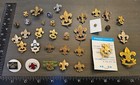 Lot Of 34 Vintage Boy Scouts Of America Bsa Fleur De Lis Uniform Pins