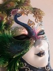 Design Toscano Wall Mask Of Venice Peacock 6 5  X 13 5  Mardi Gras Decor