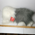 Fao Schwarz Plush Old English Sheepdog Large 24  White gray Shaggy Sheep Dog New