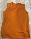 Under Armour Heatgear Boys L Loose Fit Orange Sleeveless Tank Crew Neck