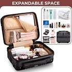 Cosmetic Travel Case Organizer Portable 12 Hard Shell Makeup Luggage Bag