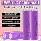 18650 Battery For 1 2 4 10 Pack 3 7 Volt 18650 Rechargeable 3000mah Blue