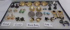 Estate Find Vintage Mix Earring Lot Of 16