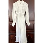 Trolley Car -vintage 1970s Boho Prairie-style Regency Victorian Empire Waist - S