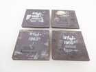 Lot Of Four  4  Intel I960 A80960cf33 Ceramic Vintage Cpu - Working