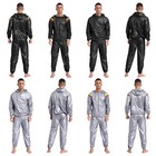 Mens Jacket Weight Loss Sauna Sweat Outfit Long Sleeve Outerwear And Pants Yoga