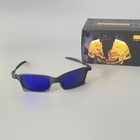 Oakley Juliet X-metal Square Sunglasses Metal Vintage Blue Lenses Polarized